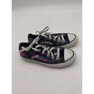 CONVERSE Womens SIZE 6 CAT WOMAN Meow DC COMICS SHOES LOW TOP PRE-OWNED